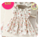 Girls Peach Floral Dress
