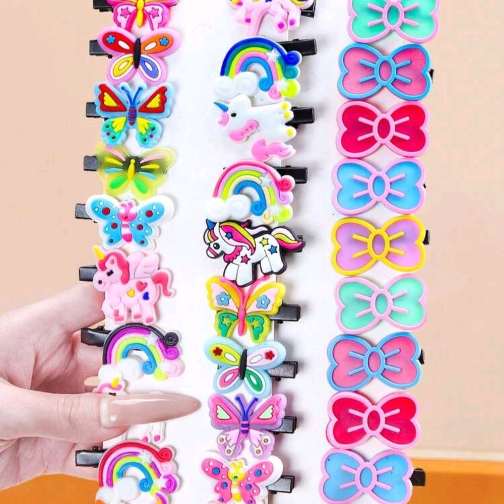 Bow Hair Clips Set