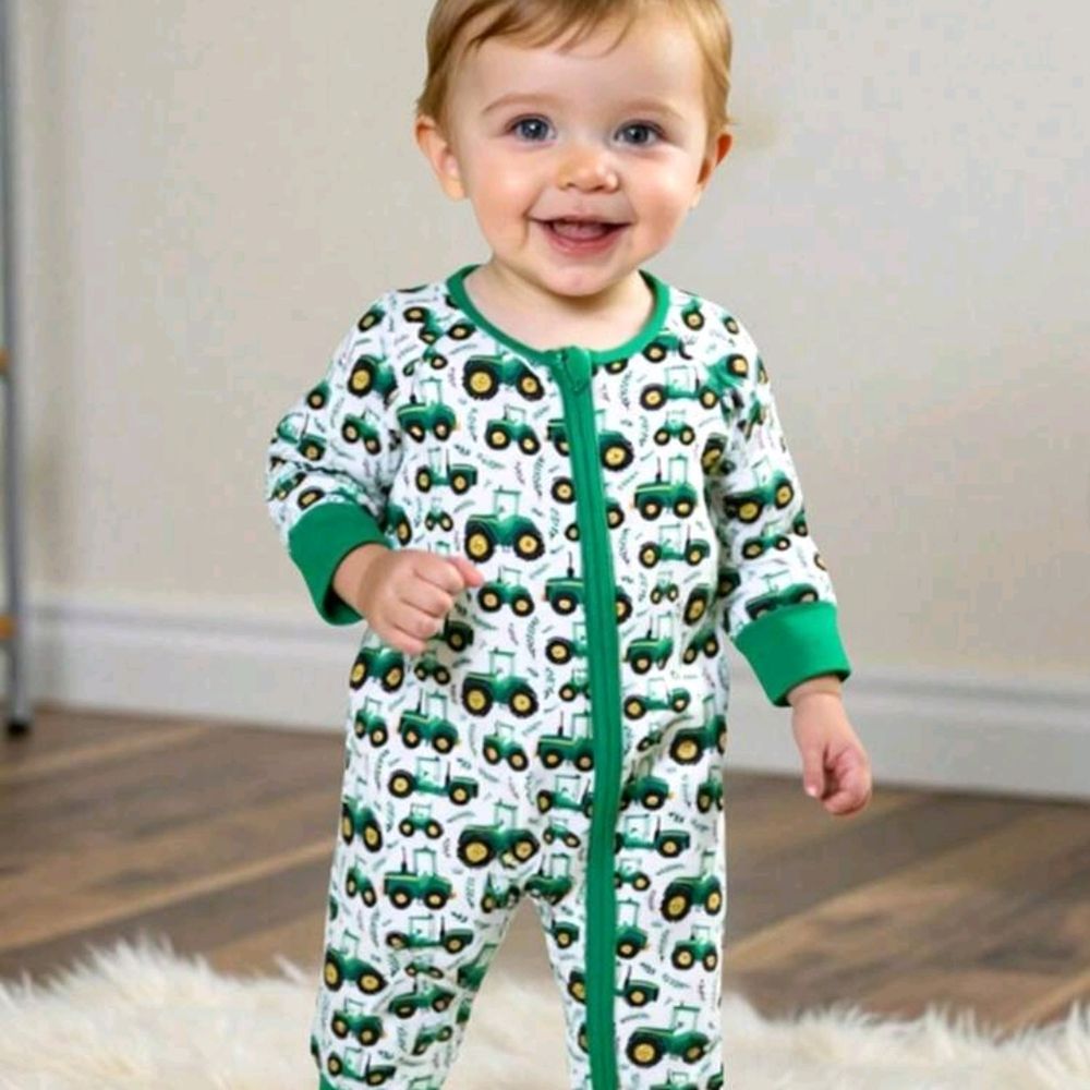 Dino & Truck Print Onesie (12-18m)